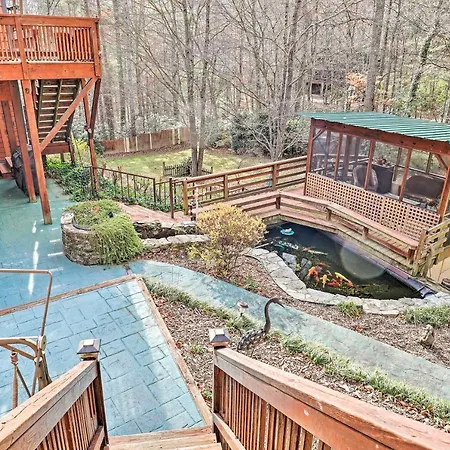 Asheville Mountain Getaway With Patio And Koi Pond!-3